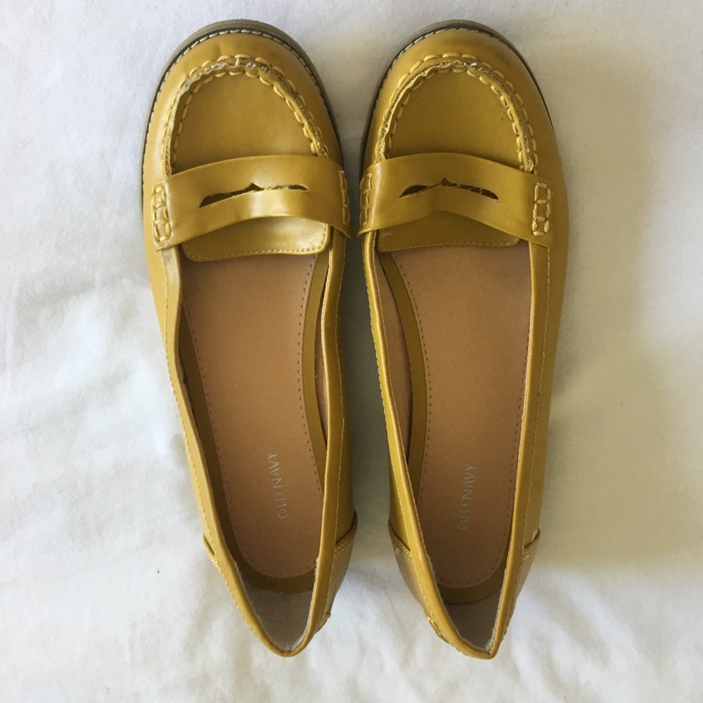 Old Navy, mustard yellow flats